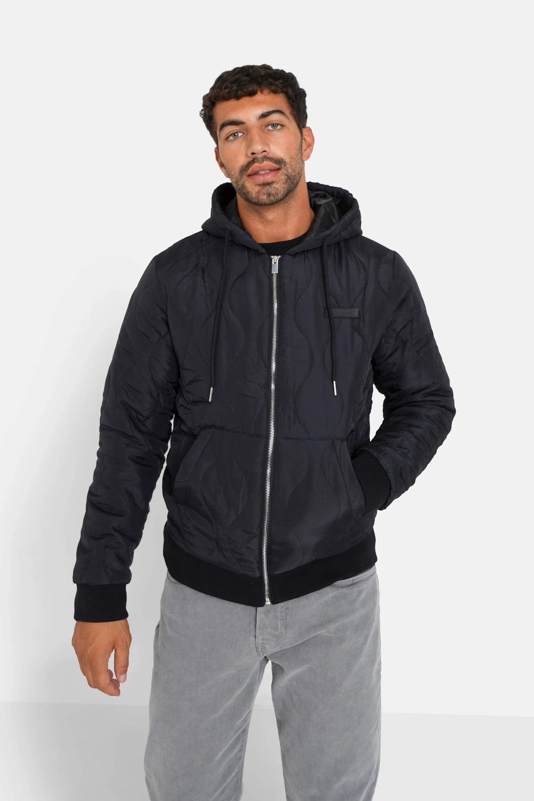 Veste matelassée wavy Noir