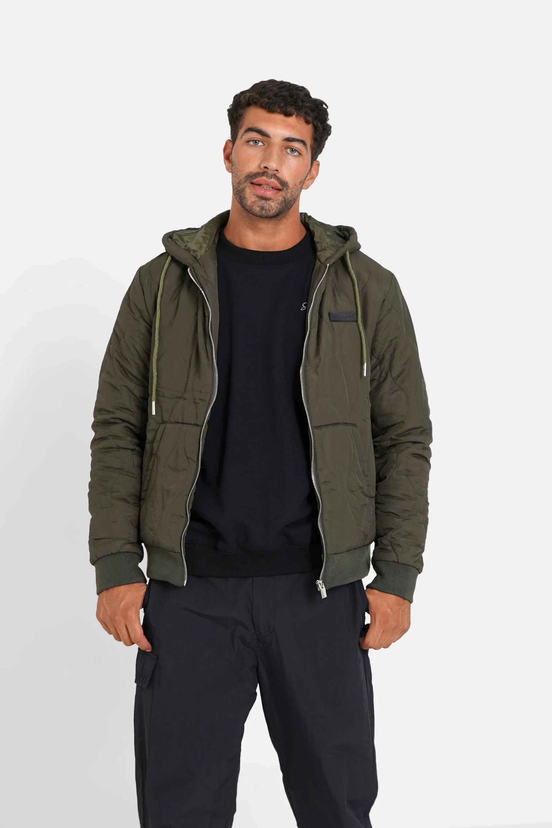 Veste matelassée wavy Vert kaki