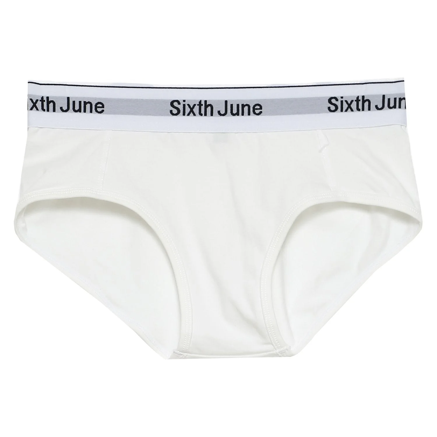 Shorty taille haute Blanc