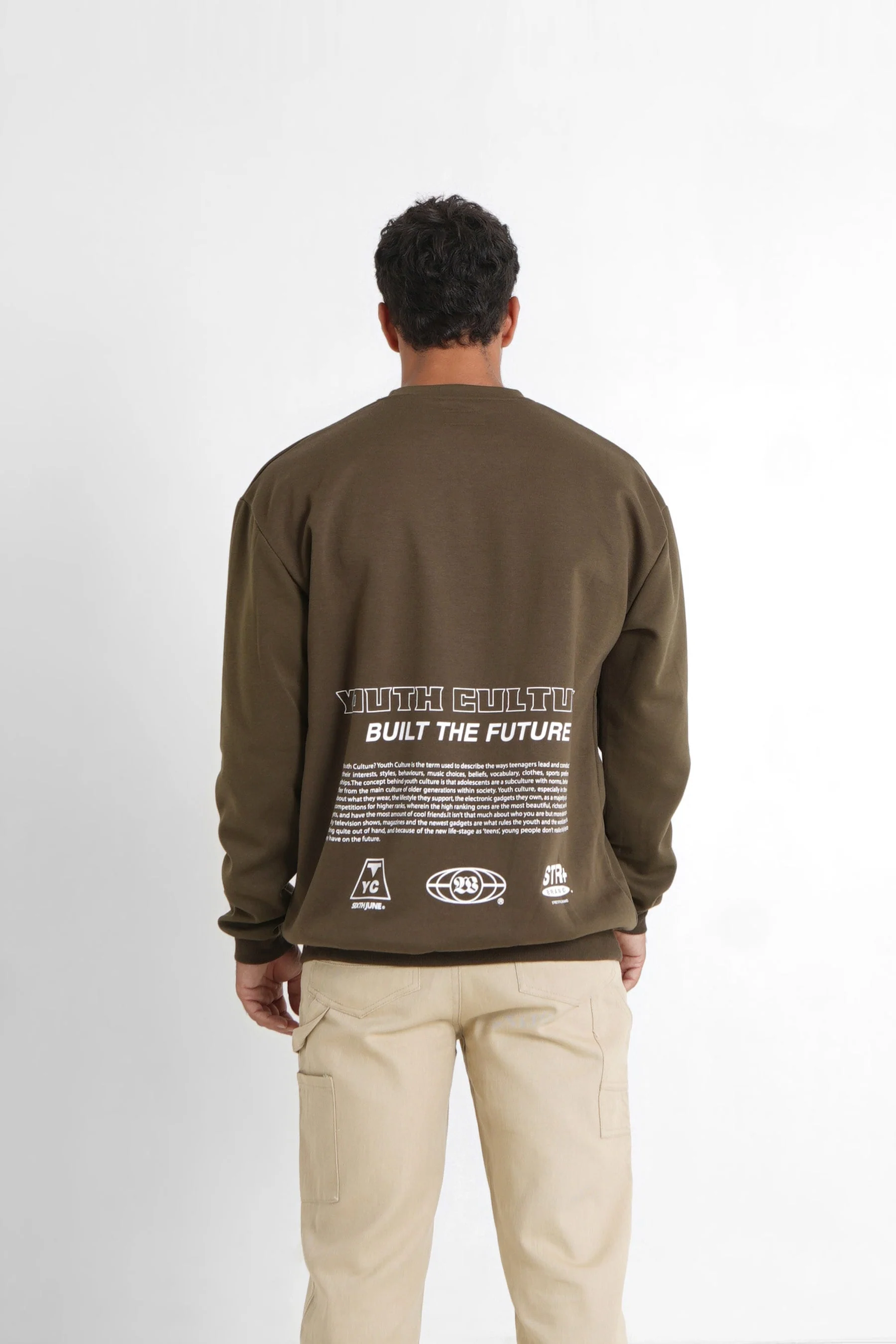 Sweat youth culture Vert kaki
