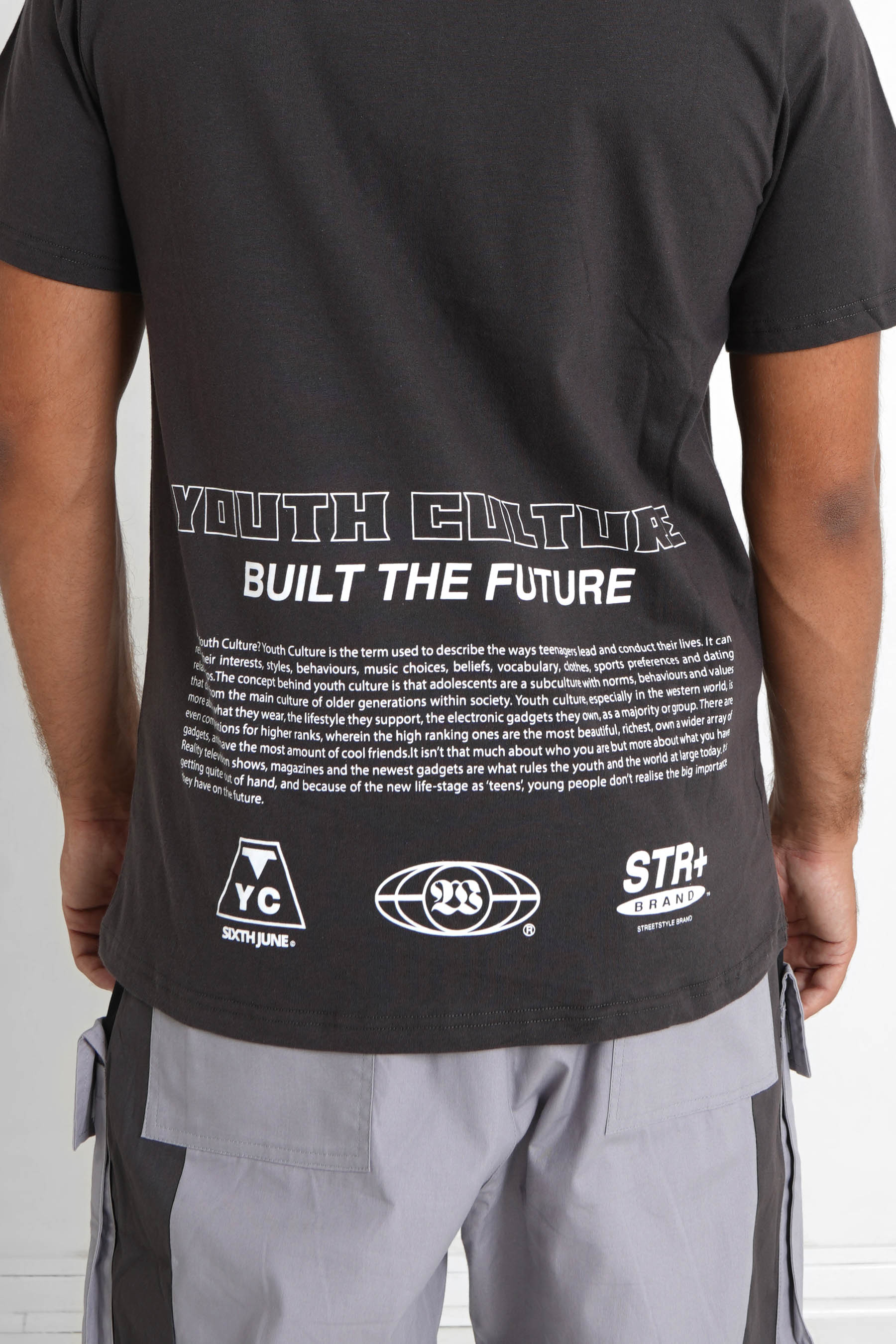T-shirt youth culture Gris foncé - Image 3